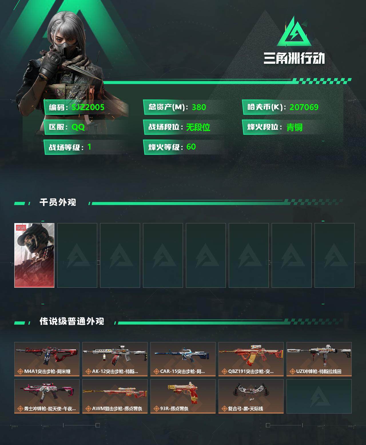 SJZEY333565三角洲行动账号详情图2