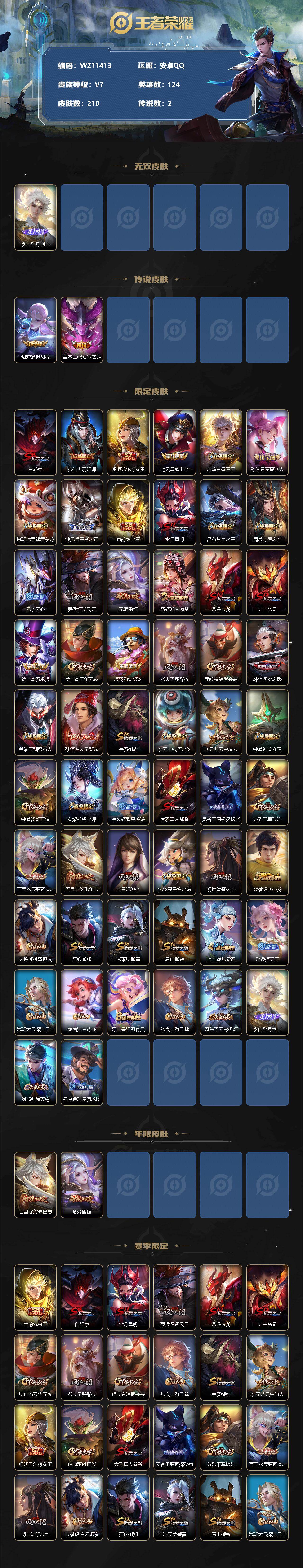 WZ0349282王者荣耀账号详情图2