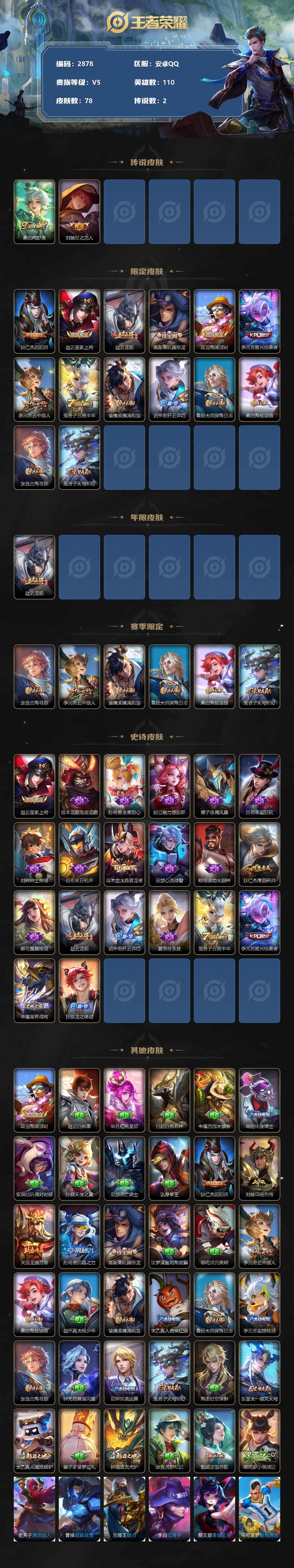 WZCMW3343514王者荣耀账号详情图2