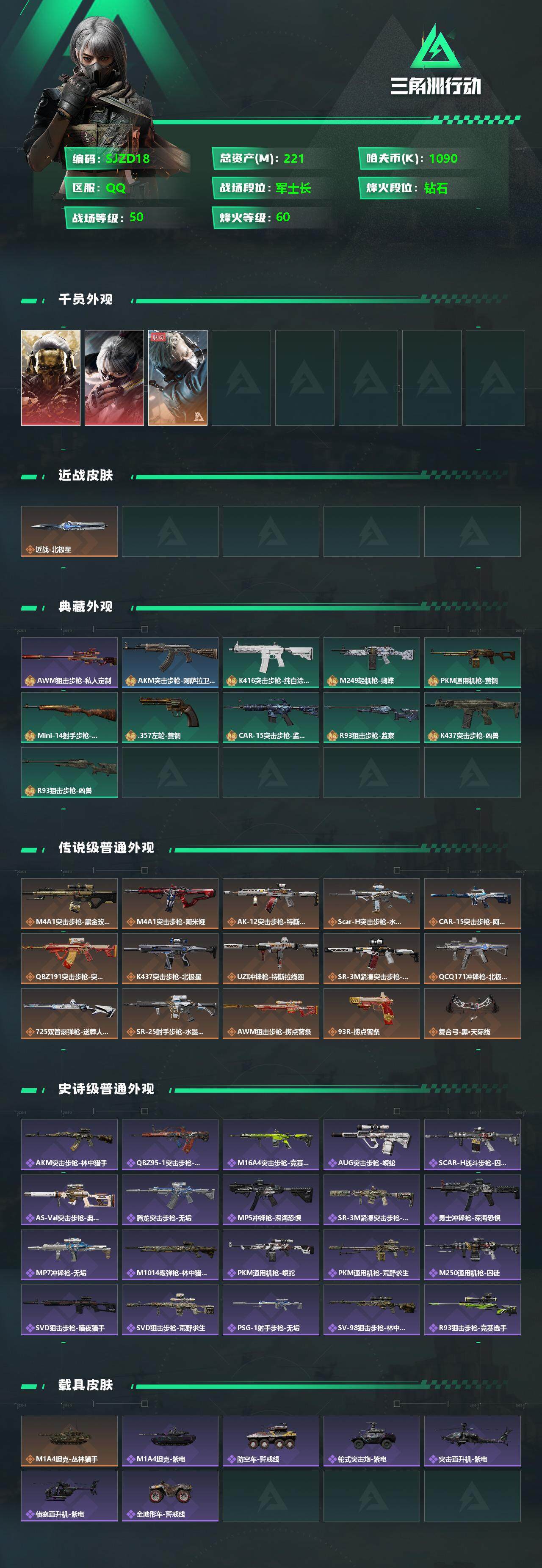 SJZEY333631三角洲行动账号详情图2