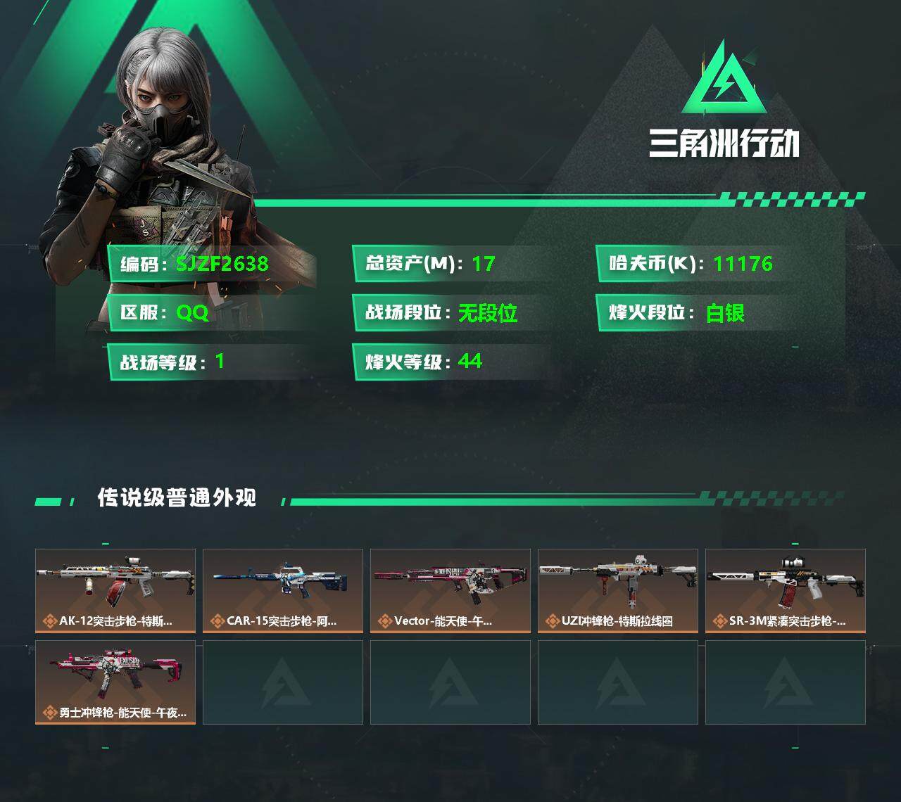 SJZEY333784三角洲行动账号详情图2