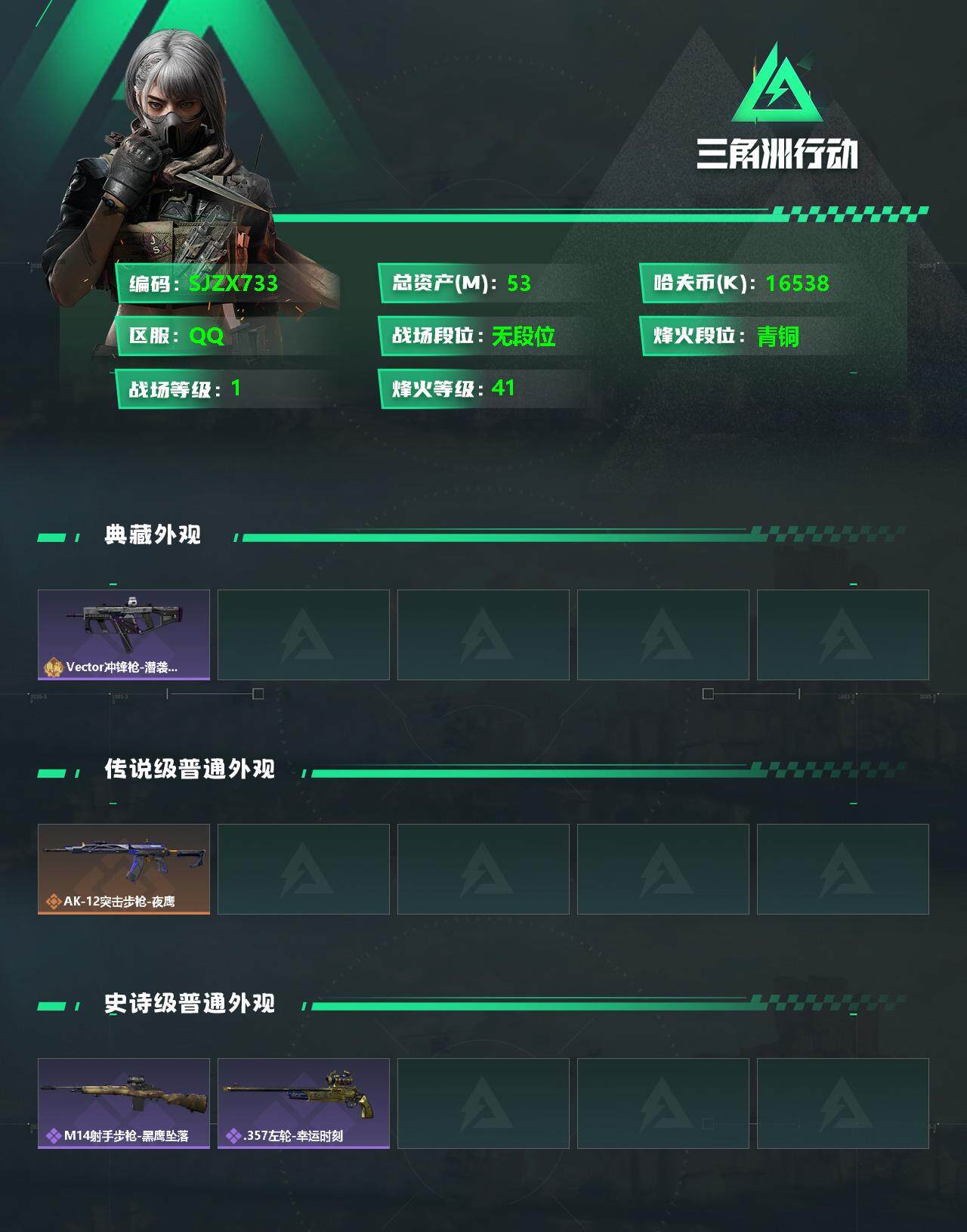 SJZEY333794三角洲行动账号详情图2