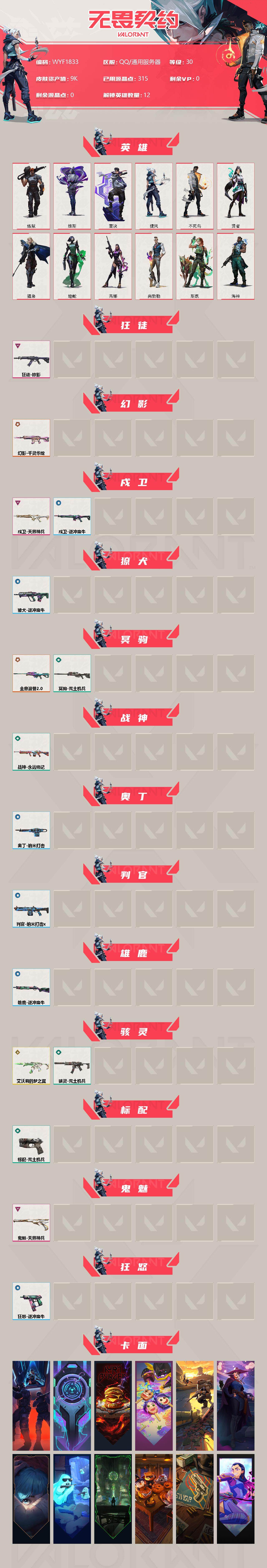 WWQEY315099无畏契约账号详情图2
