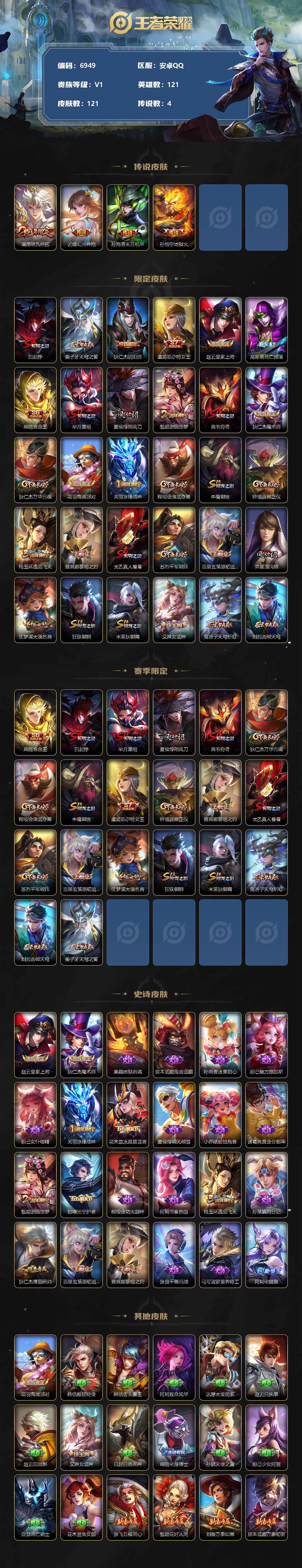 WZLX3378890王者荣耀账号详情图2