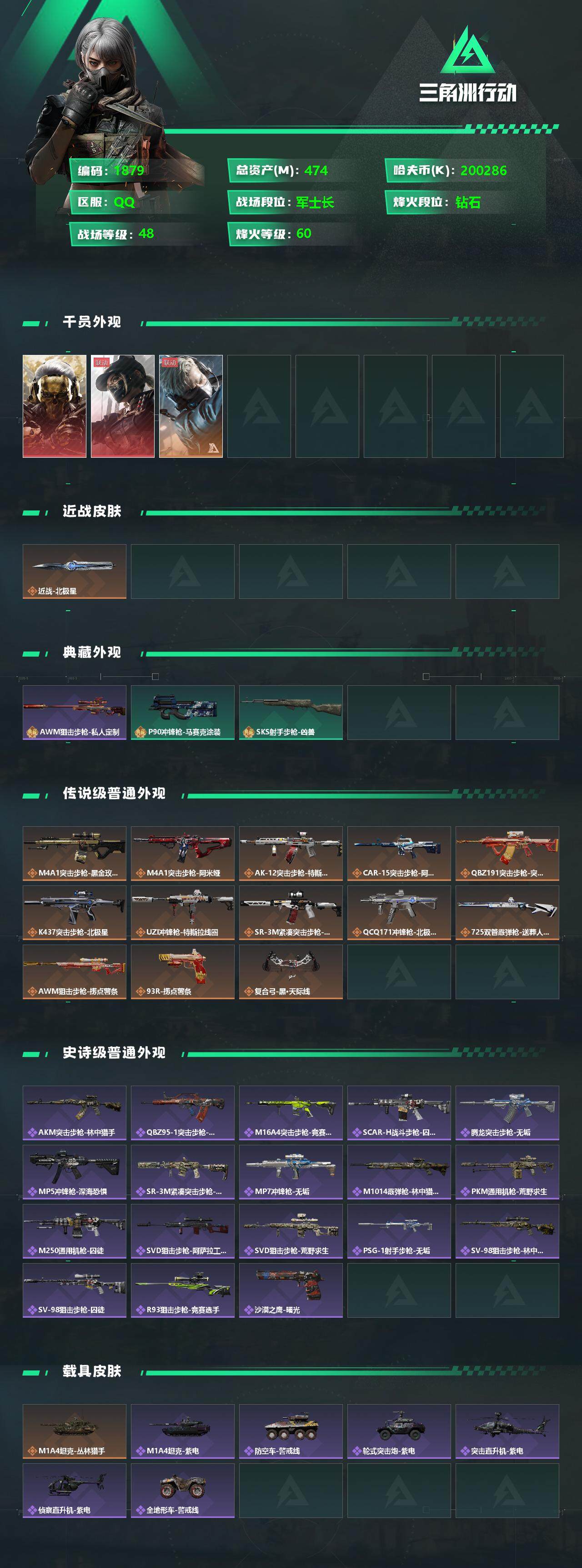 SJZCMW333996三角洲行动账号详情图2