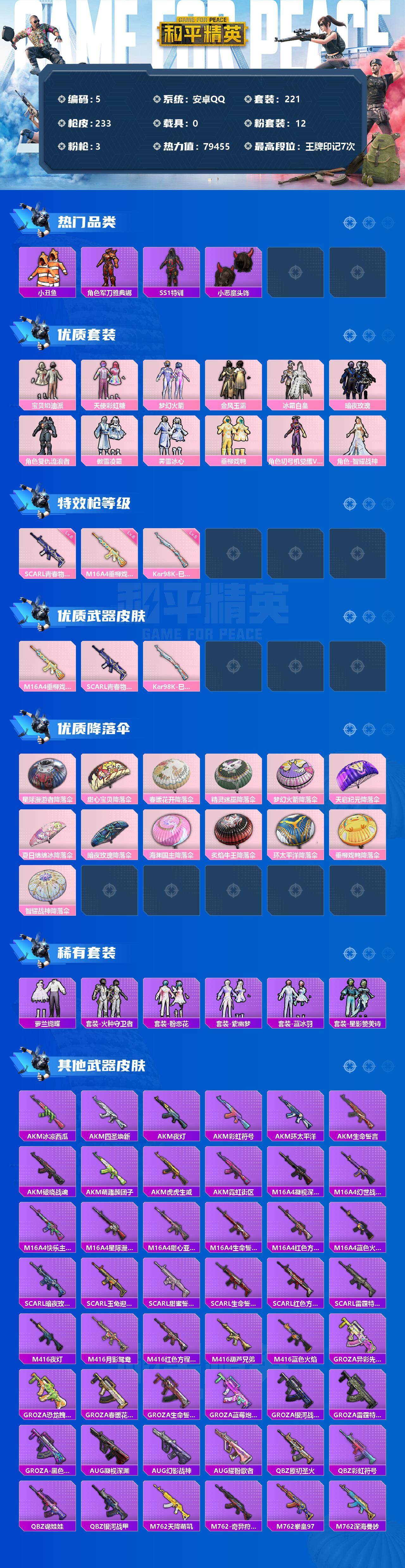 HPLX3340578和平精英账号详情图2