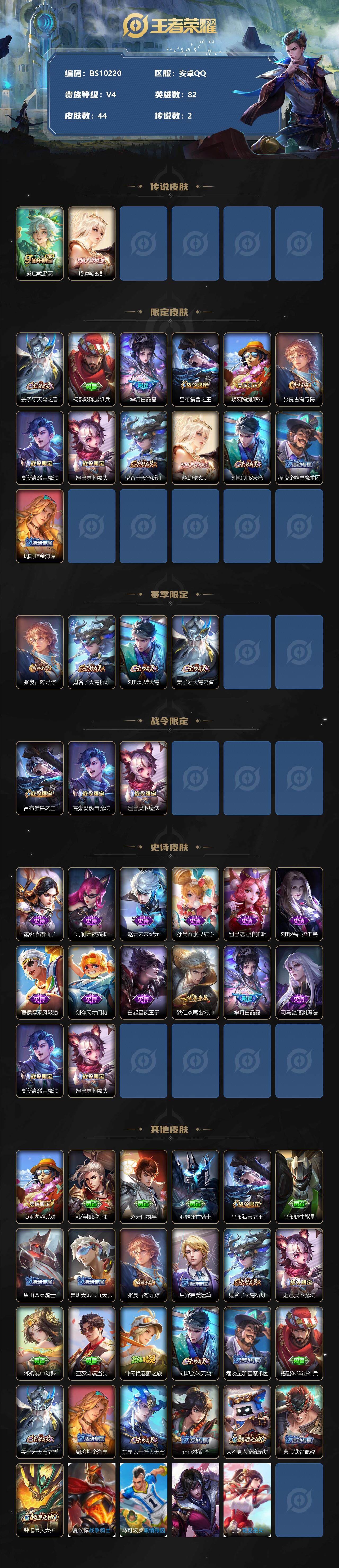 WZCMW3306278王者荣耀账号详情图2