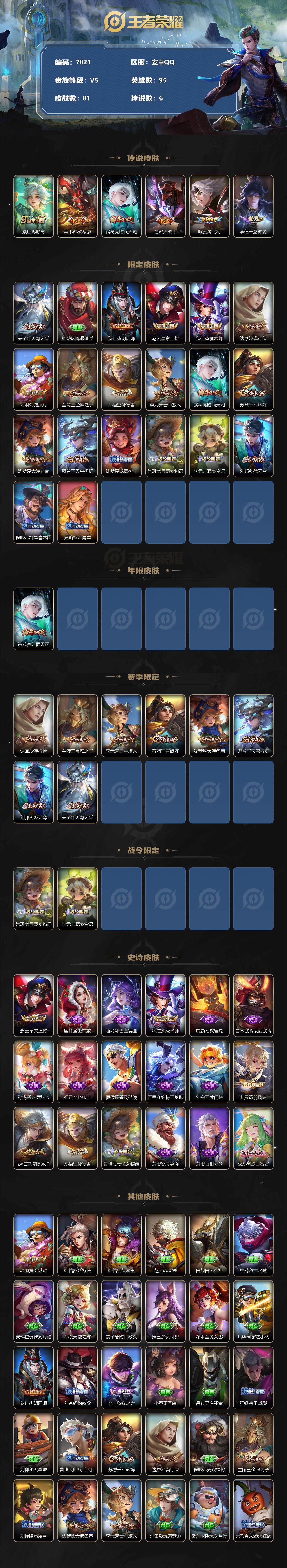 WZLX3378916王者荣耀账号详情图2