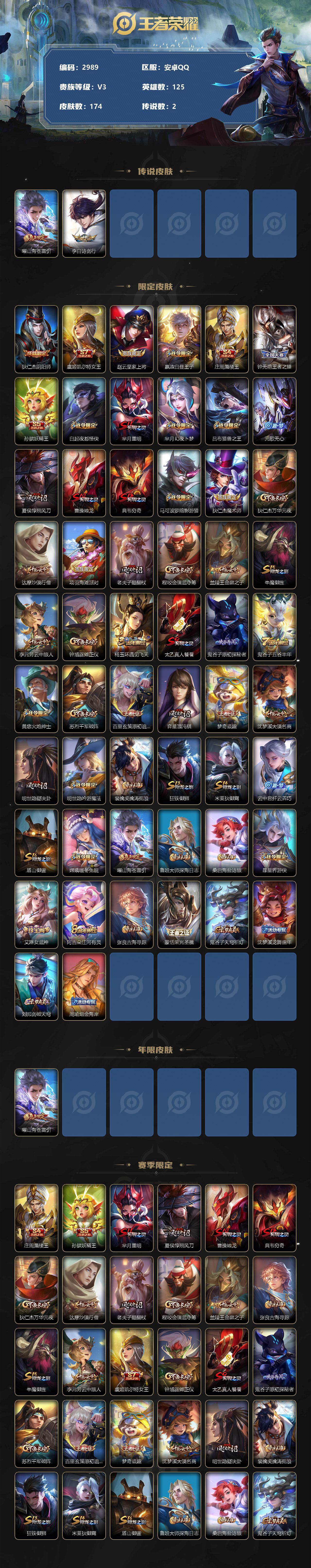 WZCMW3302107王者荣耀账号详情图2