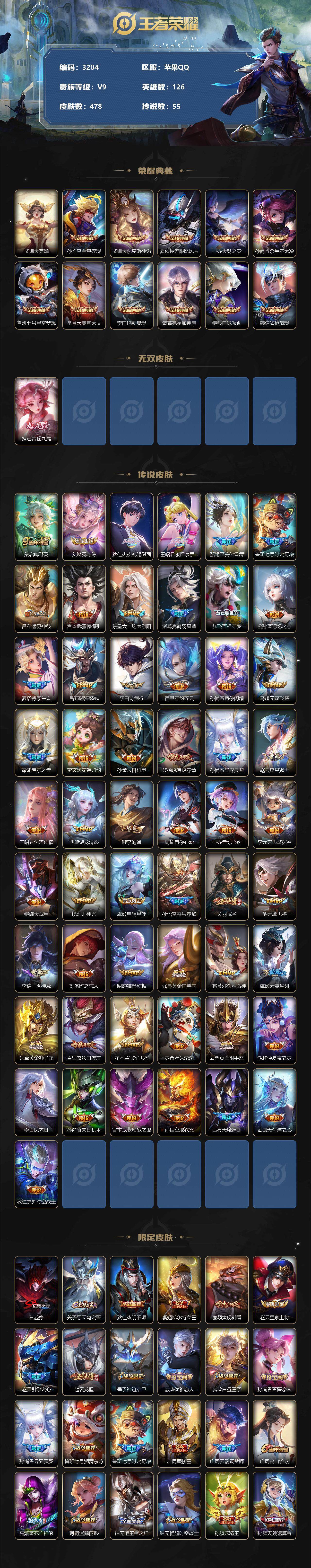 WZCMW3368603王者荣耀账号详情图2