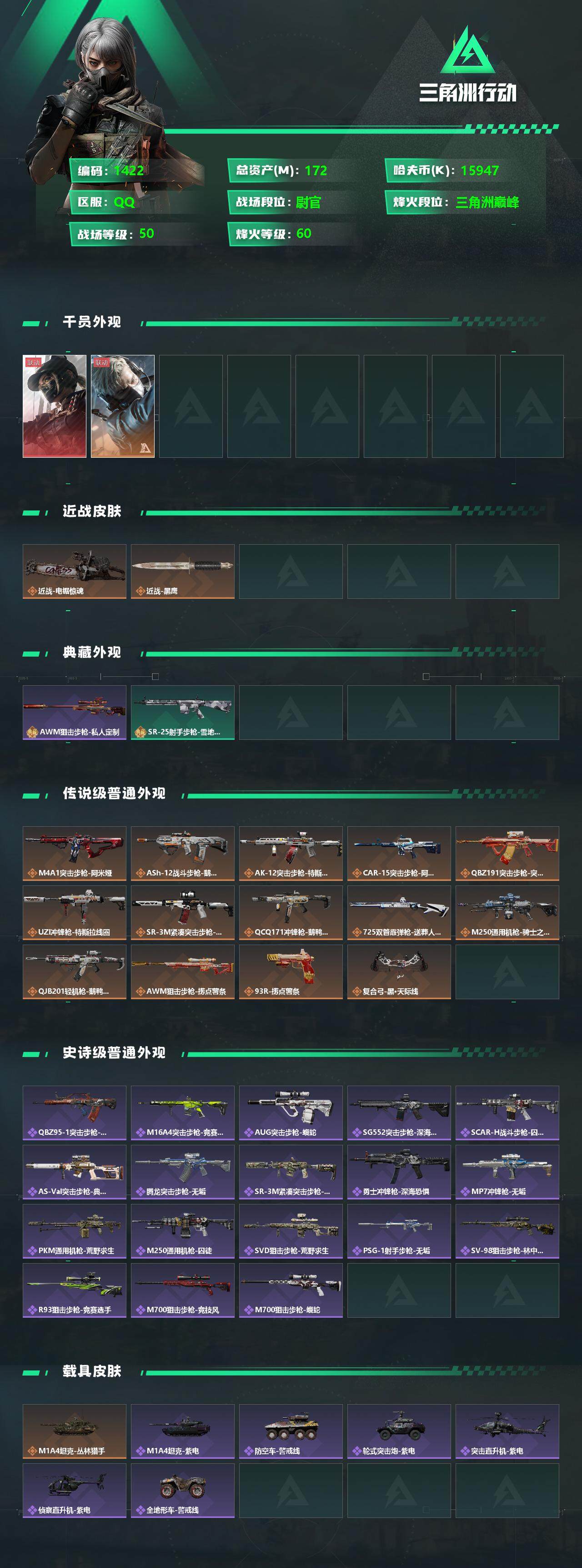 SJZQM338622三角洲行动账号详情图5