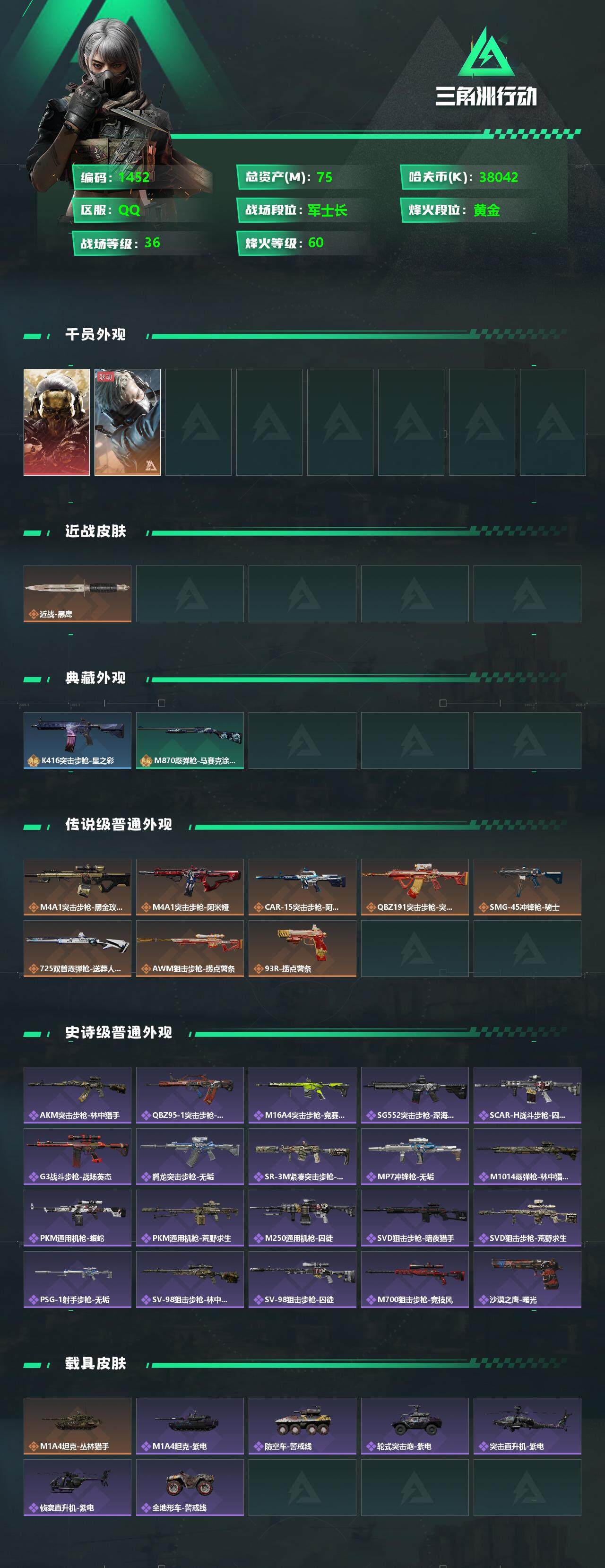 SJZQM337759三角洲行动账号详情图5 SJZQM337759三角洲行动账号详情图5