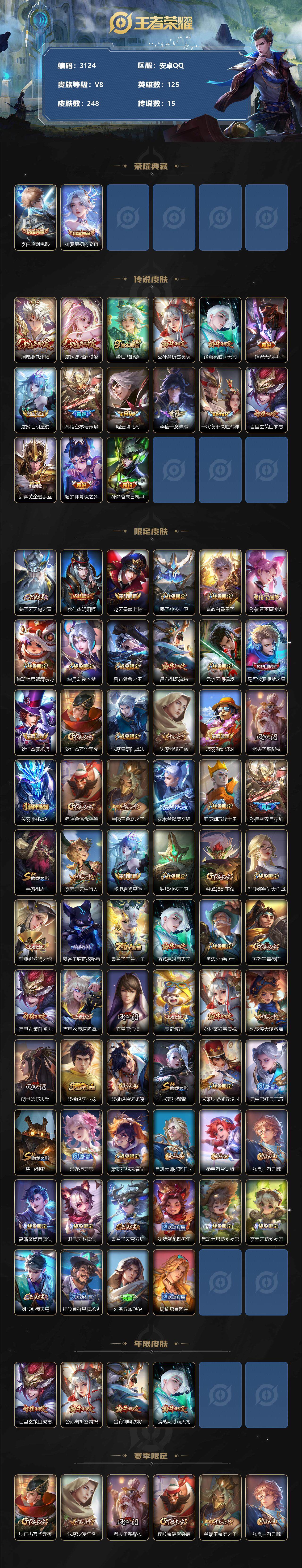 WZCMW3306104王者荣耀账号详情图2