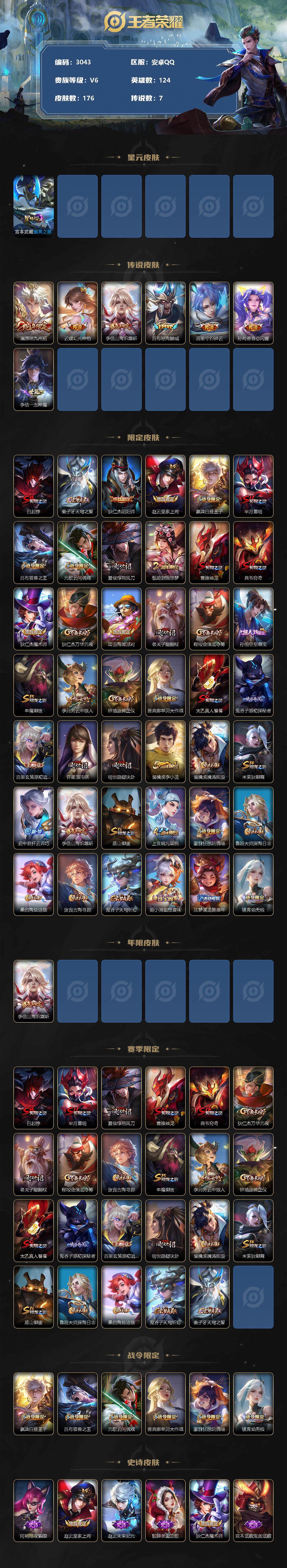 WZJZ3338511王者荣耀账号详情图2