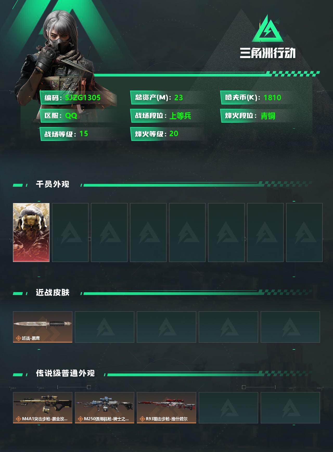 SJZCMW341674三角洲行动账号详情图2 SJZCMW341674三角洲行动账号详情图2