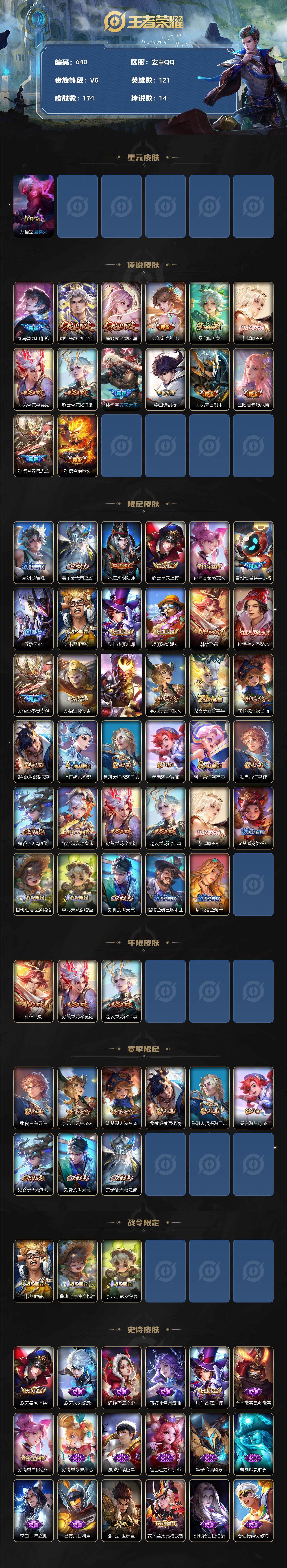 WZLFY3306869王者荣耀账号详情图2