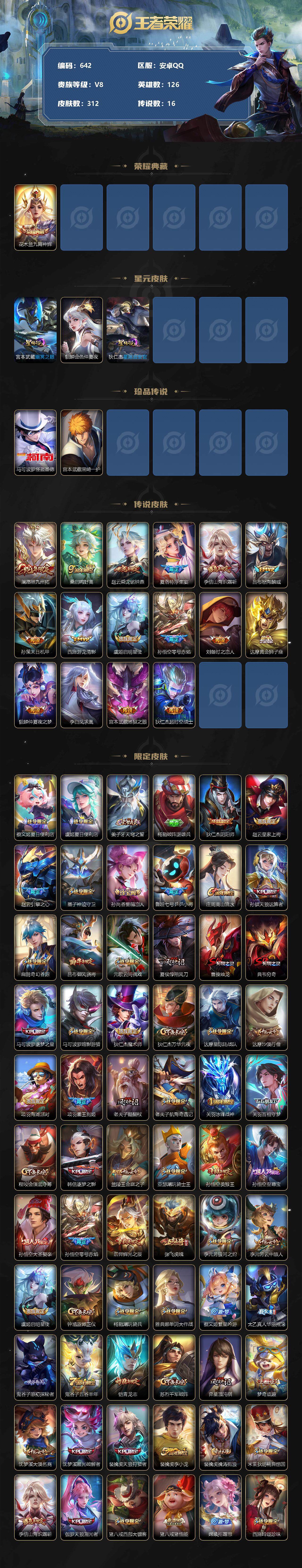 WZLFY3307251王者荣耀账号详情图2