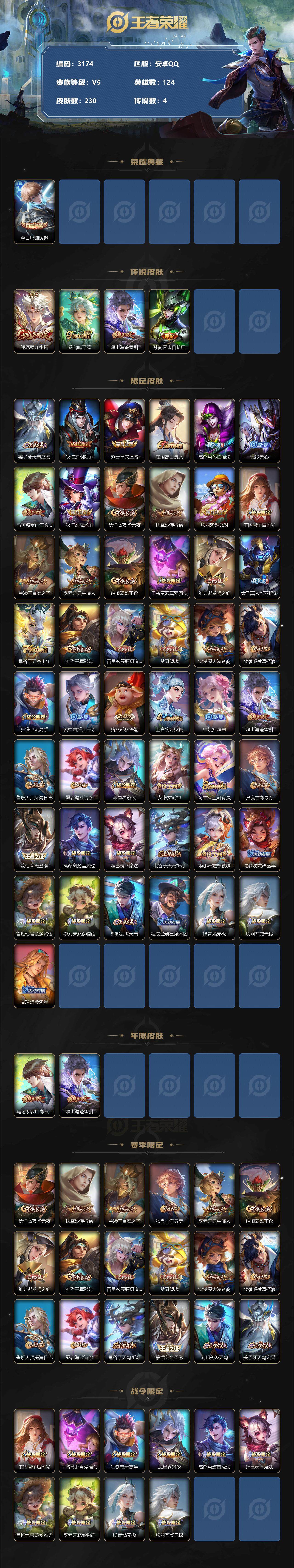 WZCMW3307132王者荣耀账号详情图2