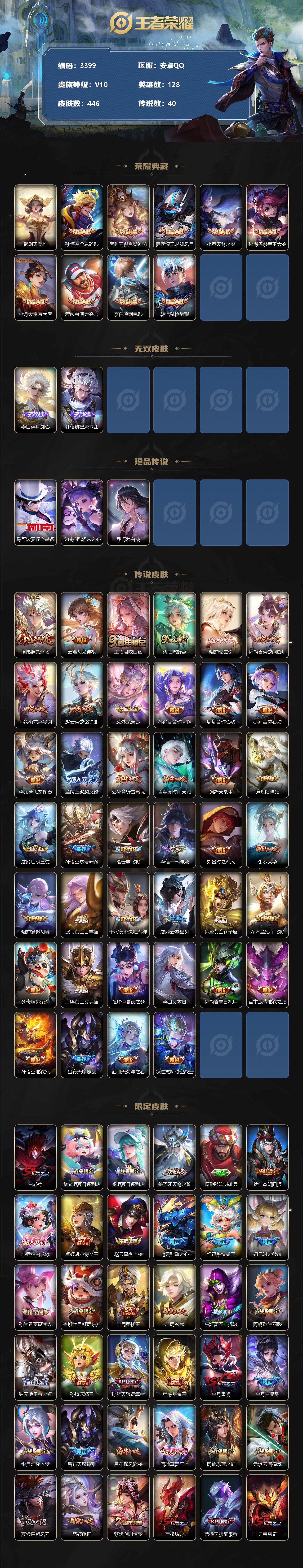 WZCMW3368636王者荣耀账号详情图2