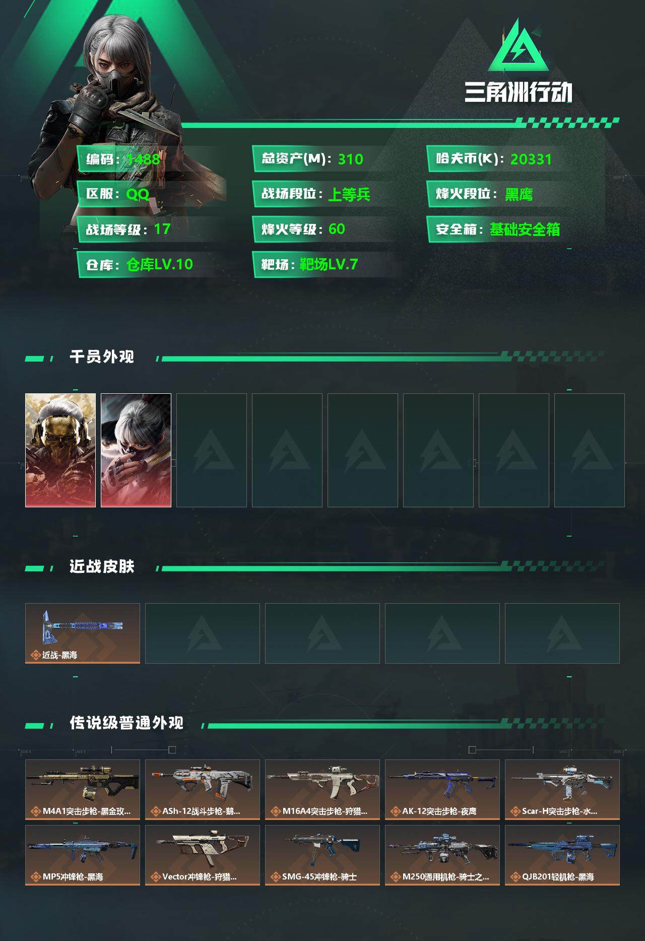 SJZQM336338三角洲行动账号详情图5 SJZQM336338三角洲行动账号详情图5