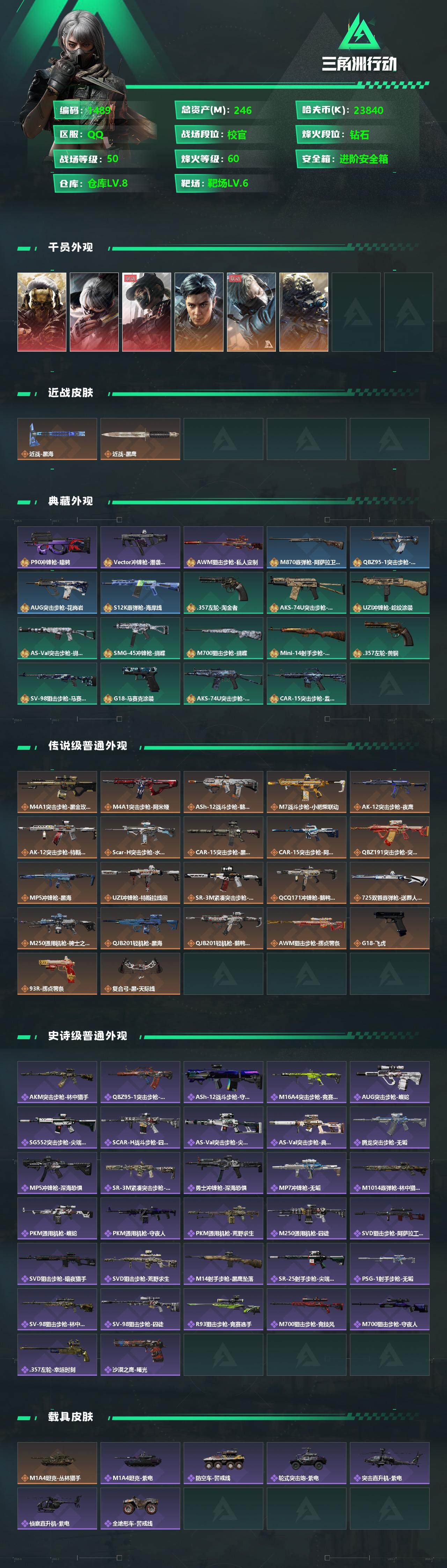 SJZQM339037三角洲行动账号详情图5