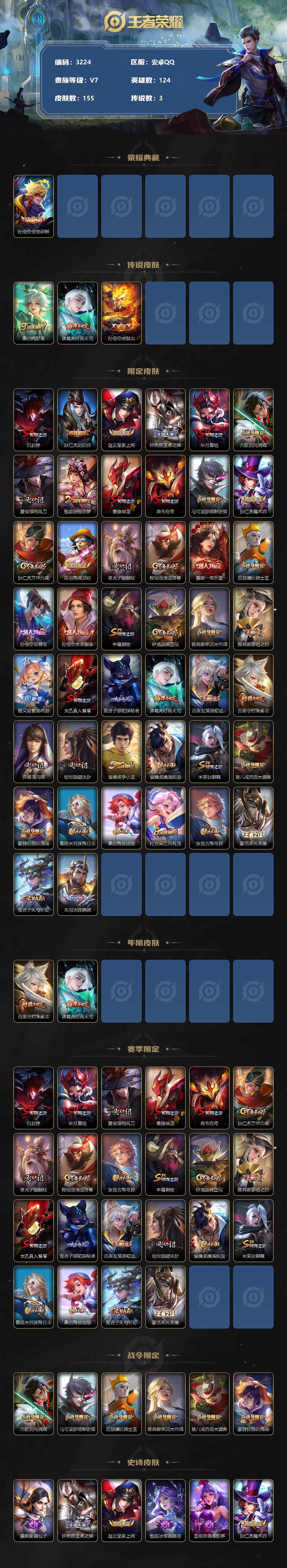 WZCMW3313804王者荣耀账号详情图2