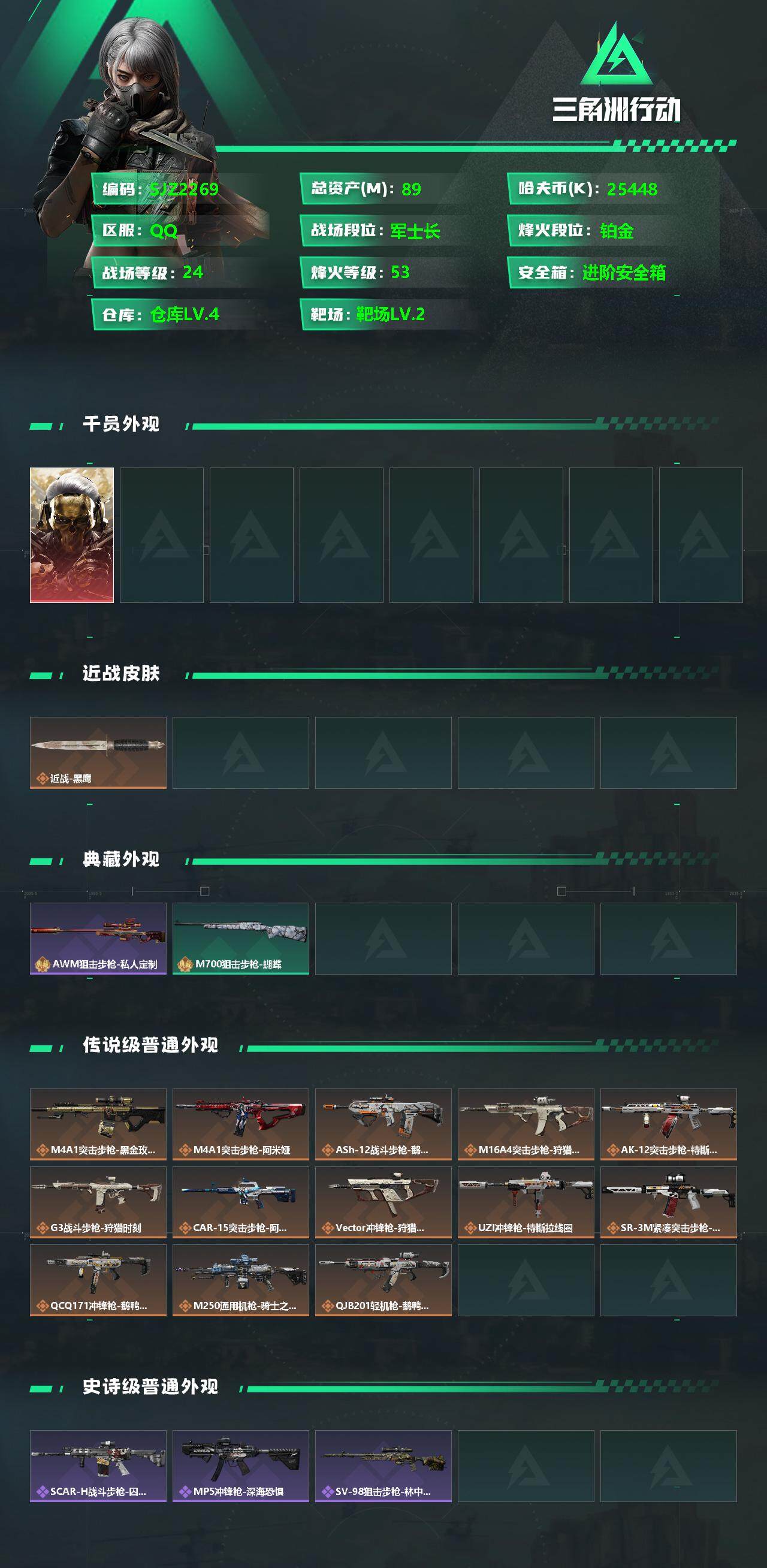 SJZQM350111三角洲行动账号详情图3