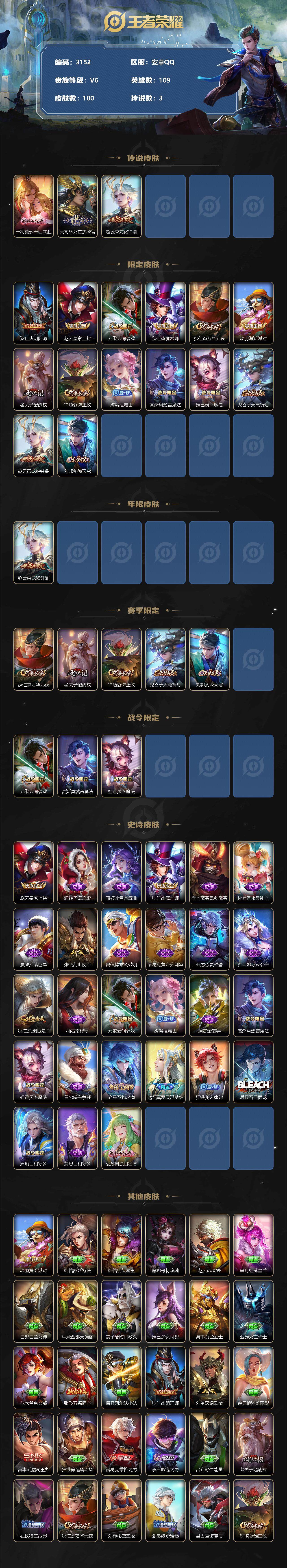 WZCMW3310120王者荣耀账号详情图2