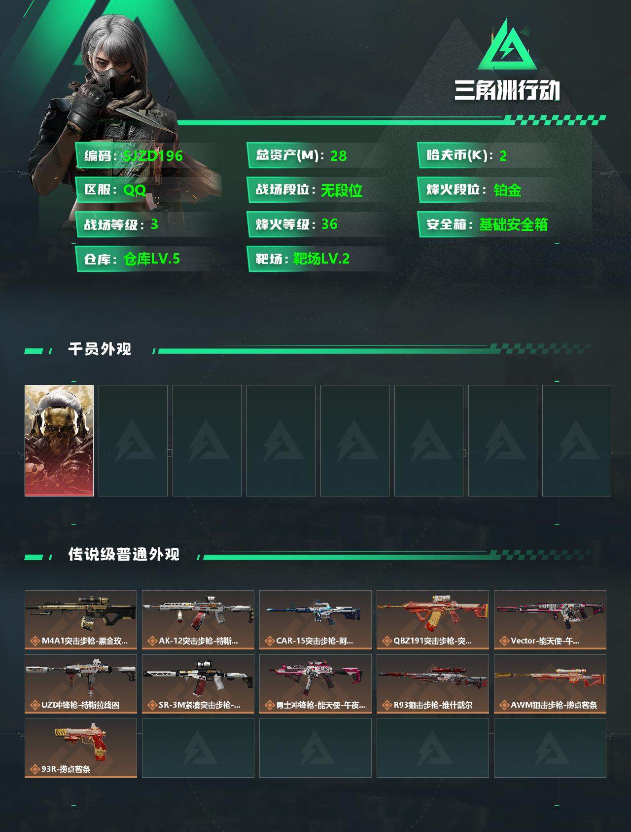 SJZCMW341652三角洲行动账号详情图2