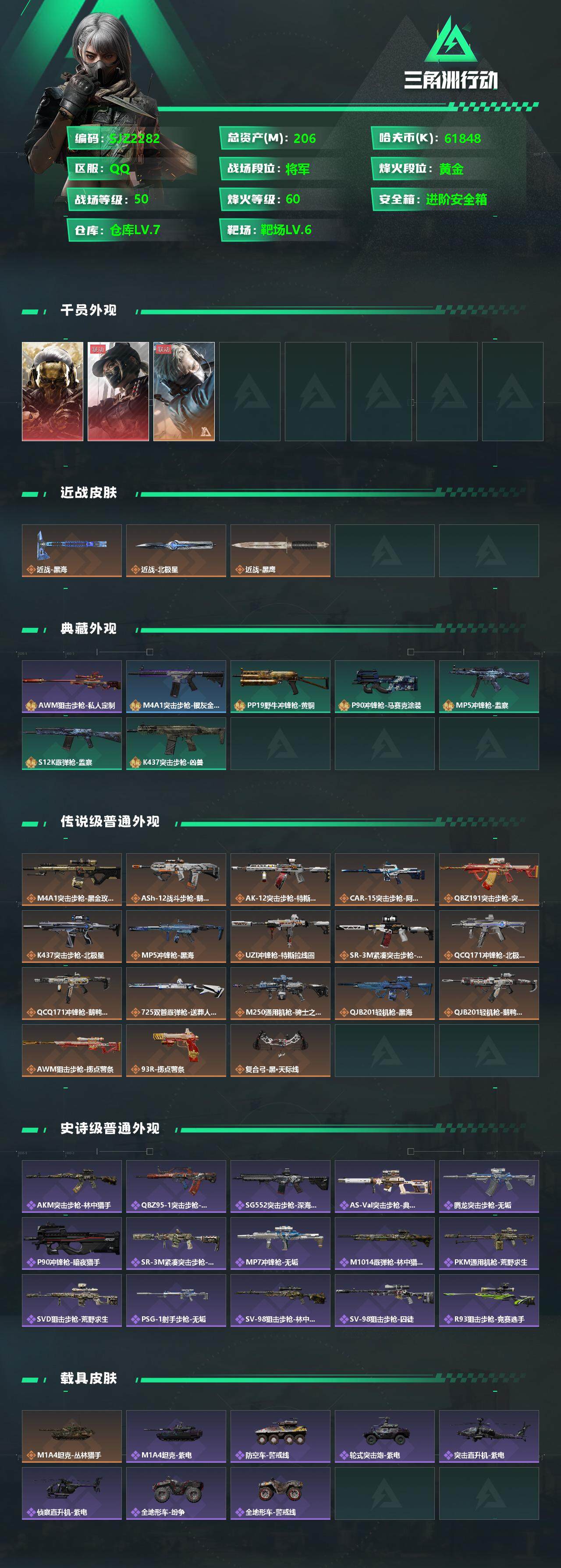 SJZEY352534三角洲行动账号详情图2