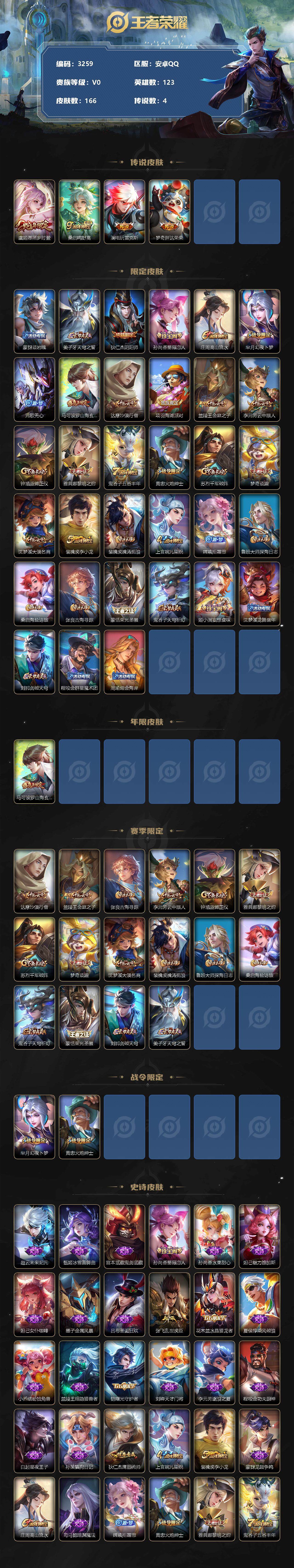 WZCMW3368684王者荣耀账号详情图2