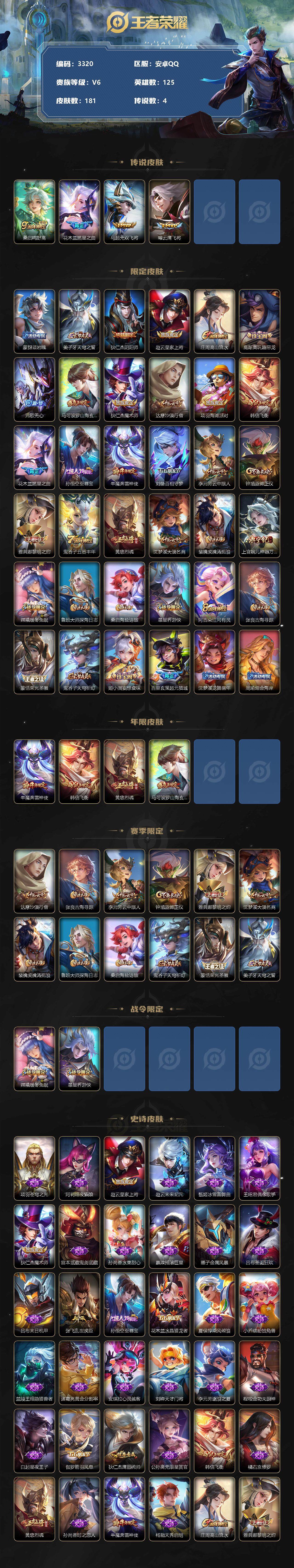 WZCMW3368716王者荣耀账号详情图2