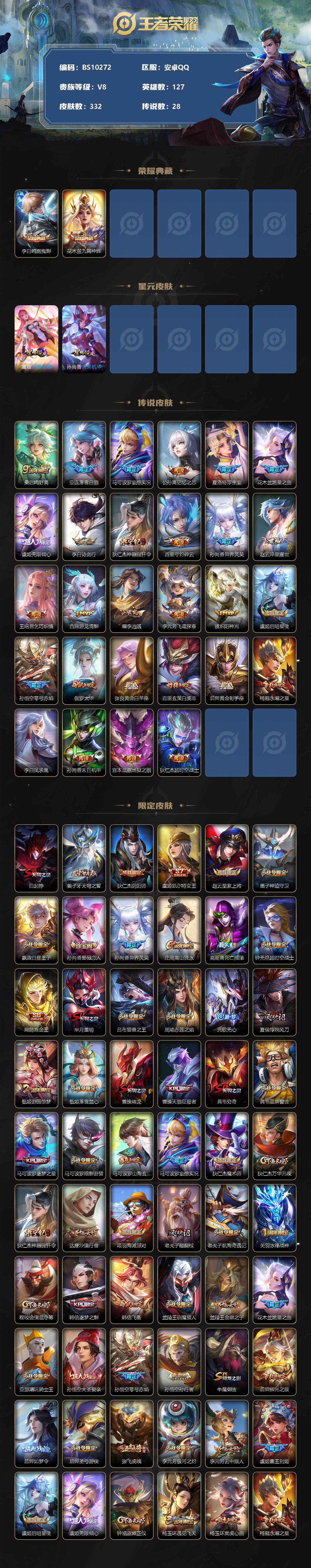 WZCMW3323035王者荣耀账号详情图2