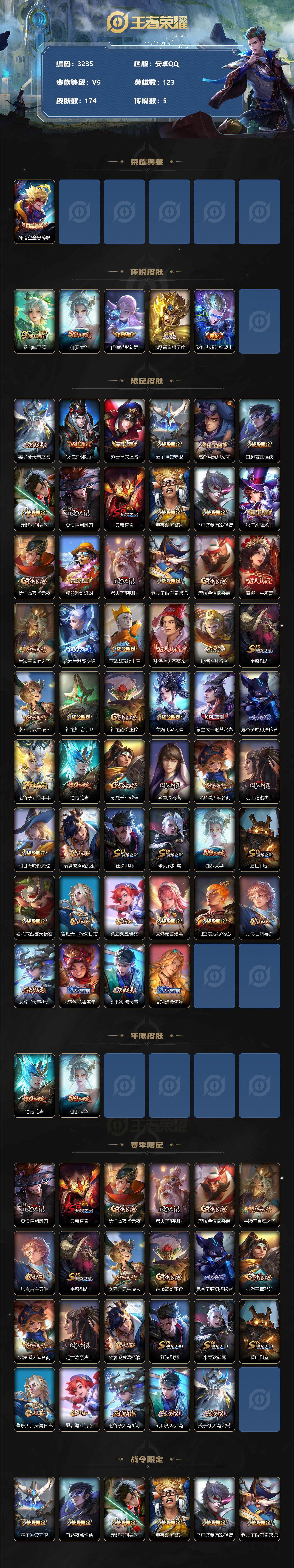 WZCMW3311842王者荣耀账号详情图2