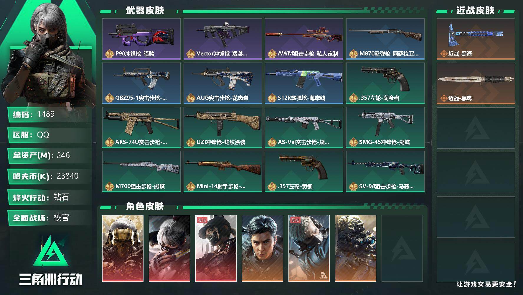 SJZQM339037三角洲行动账号详情图4