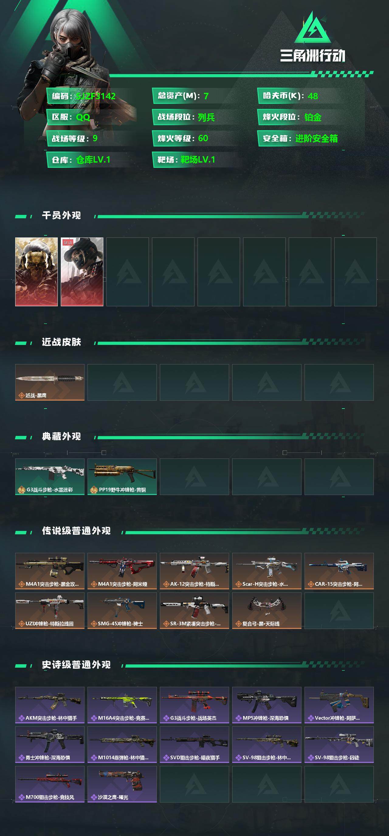 SJZCMW342031三角洲行动账号详情图2