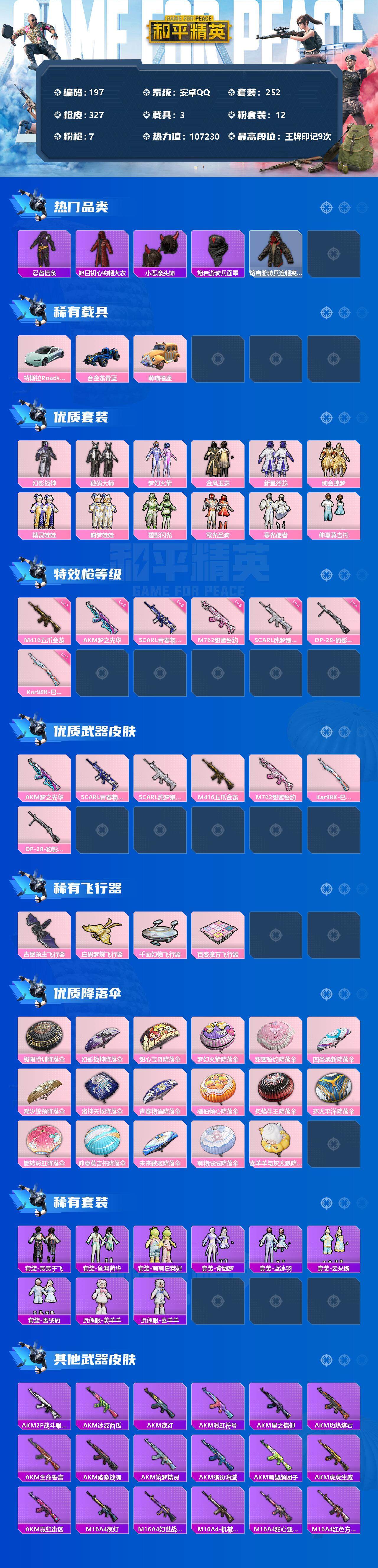 HPCMW3422302和平精英账号详情图2 HPCMW3422302和平精英账号详情图2