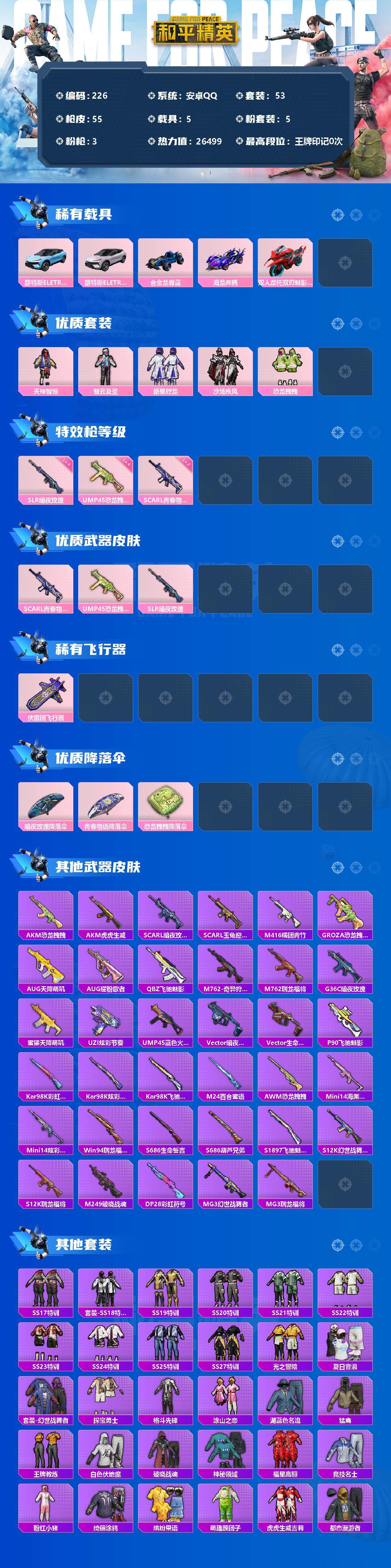 HPCMW3422657和平精英账号详情图2 HPCMW3422657和平精英账号详情图2