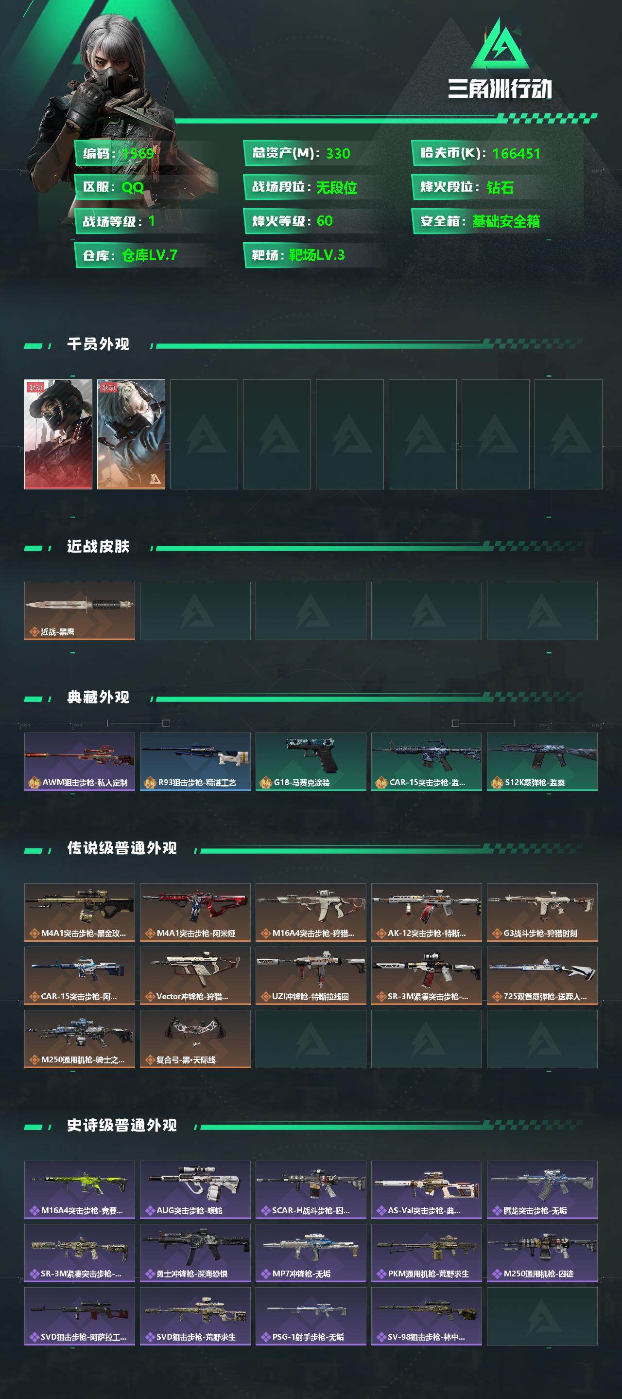 SJZQM340473三角洲行动账号详情图5