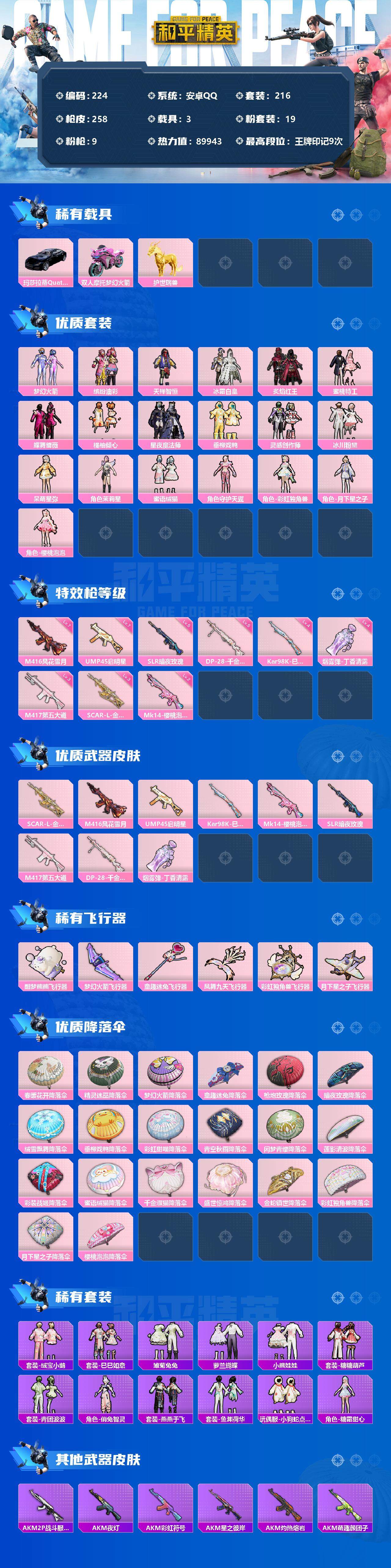 HPCMW3422384和平精英账号详情图2 HPCMW3422384和平精英账号详情图2