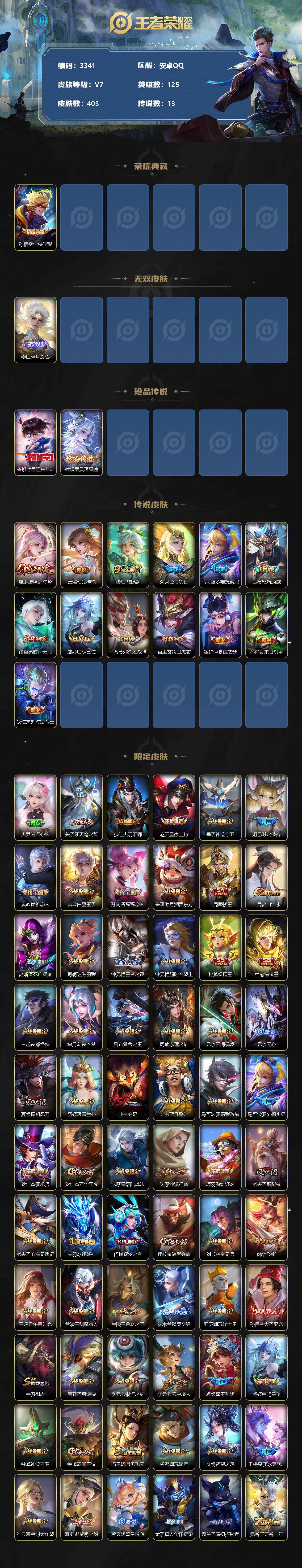 WZCMW3368689王者荣耀账号详情图2