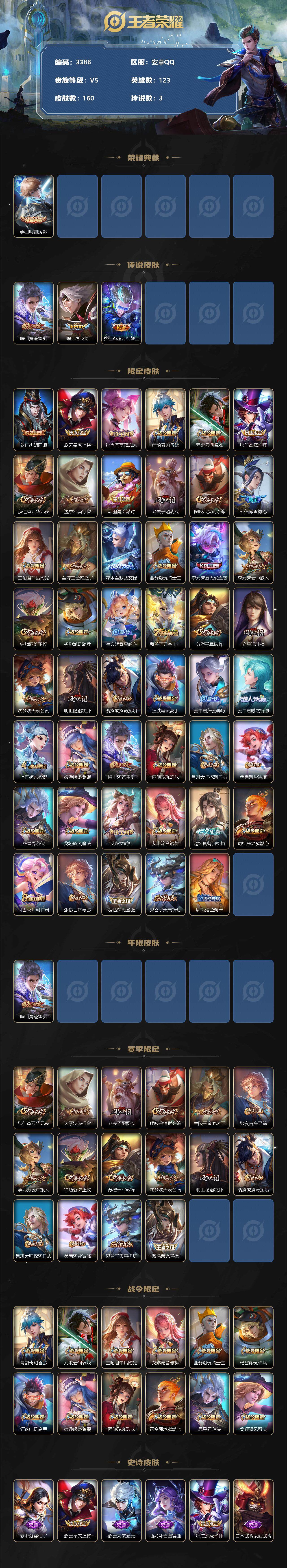 WZCMW3319944王者荣耀账号详情图2