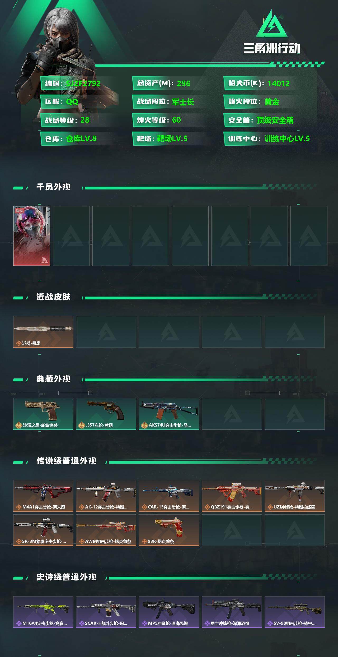 SJZQM350056三角洲行动账号详情图3