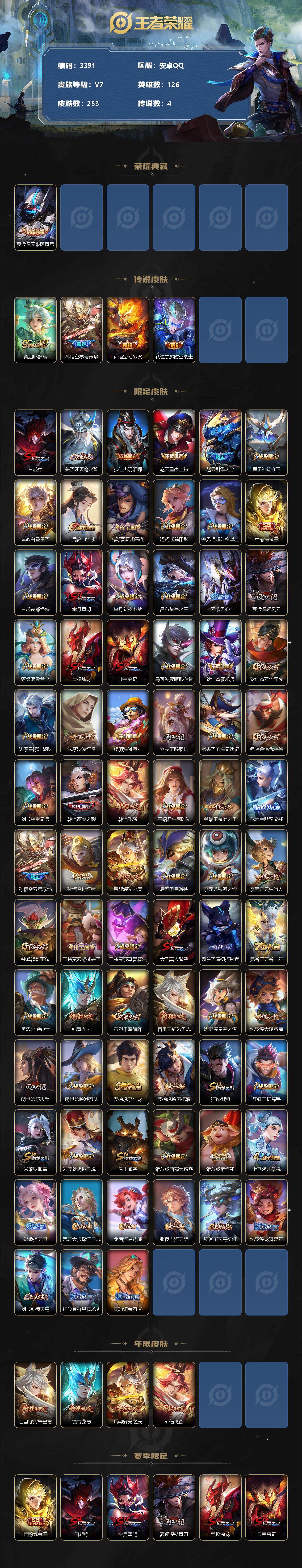 WZCMW3368758王者荣耀账号详情图2