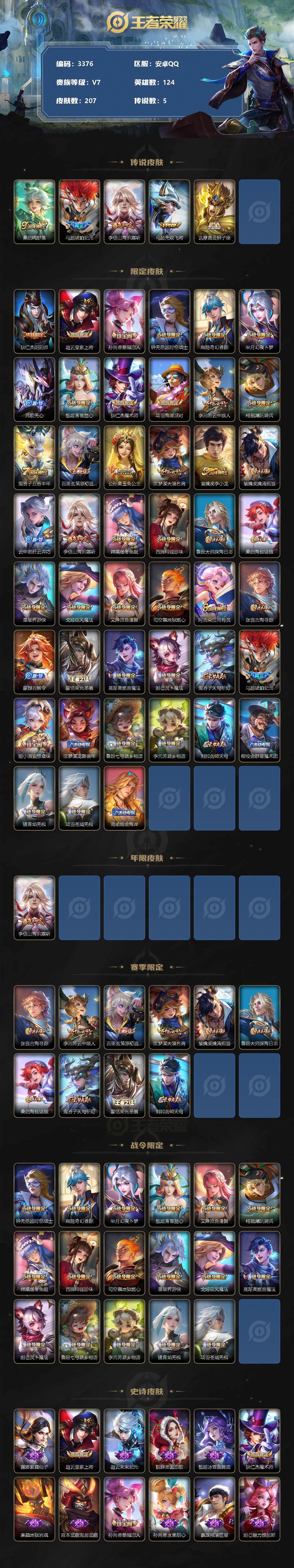 WZCMW3321788王者荣耀账号详情图2