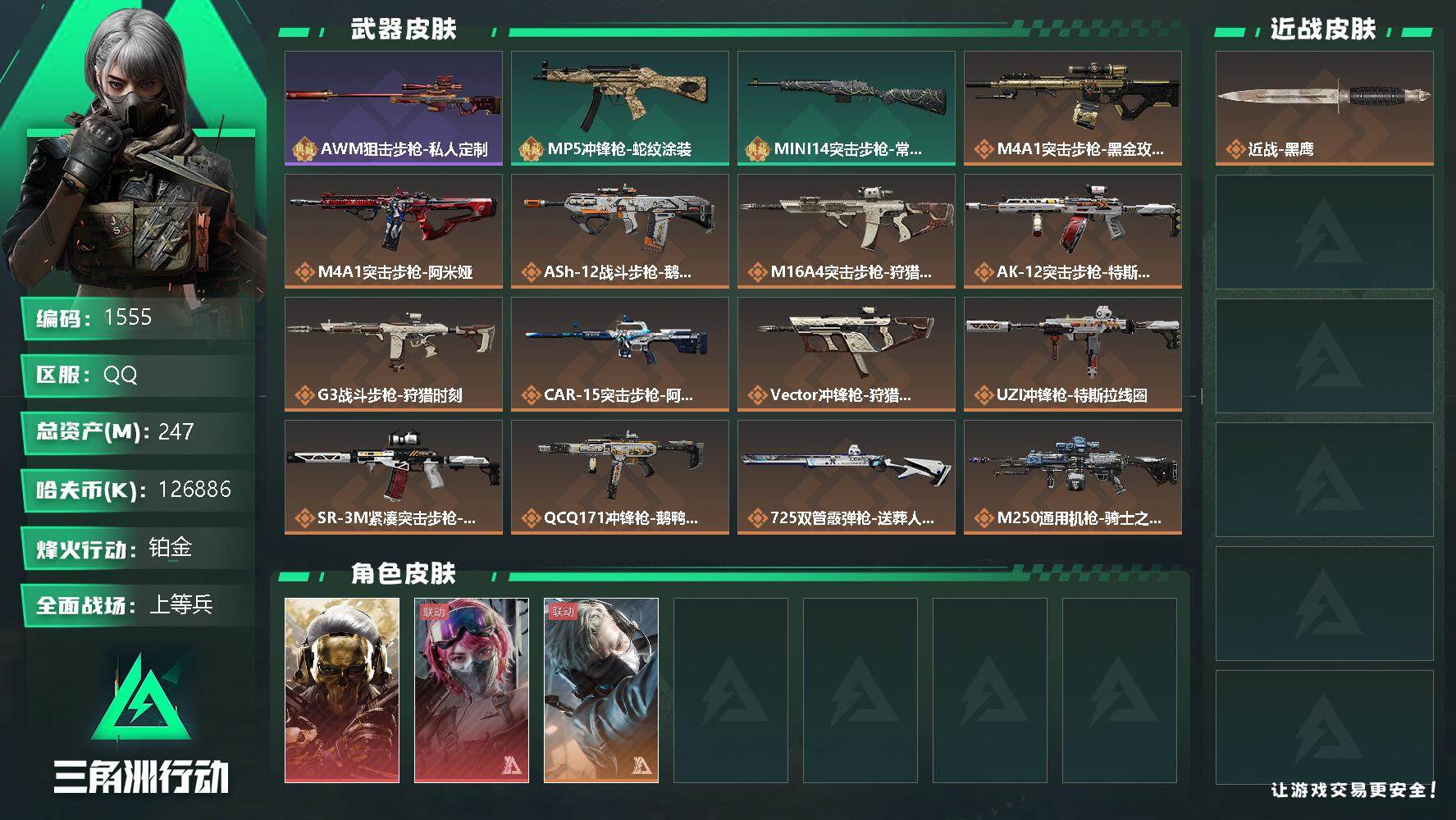 SJZQM339970三角洲行动账号详情图4