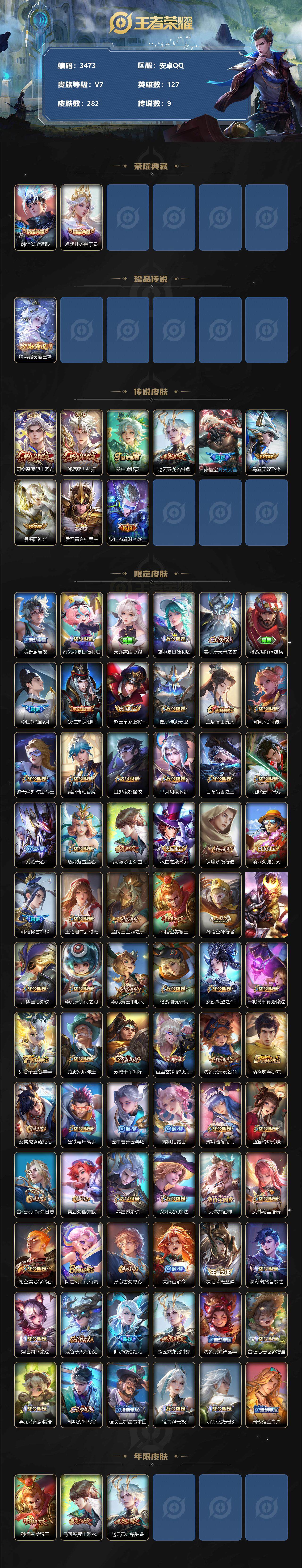 WZCMW3368722王者荣耀账号详情图2