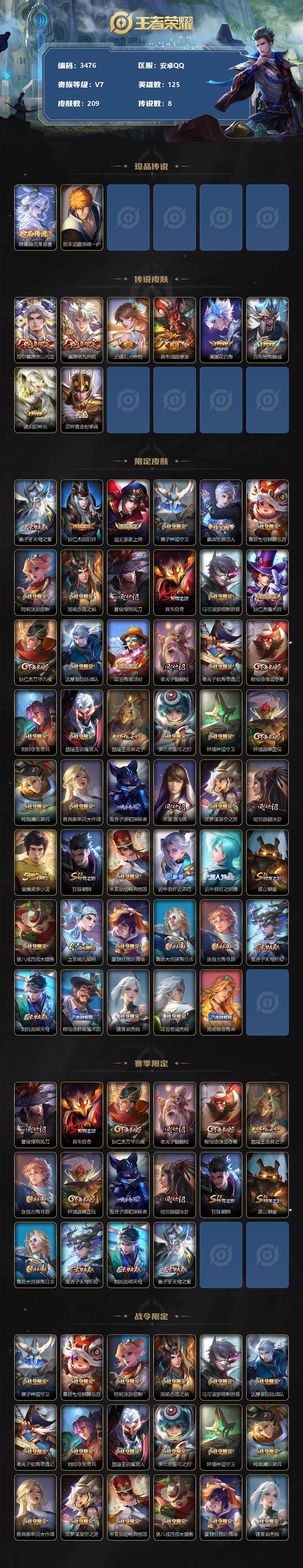 WZCMW3368742王者荣耀账号详情图2