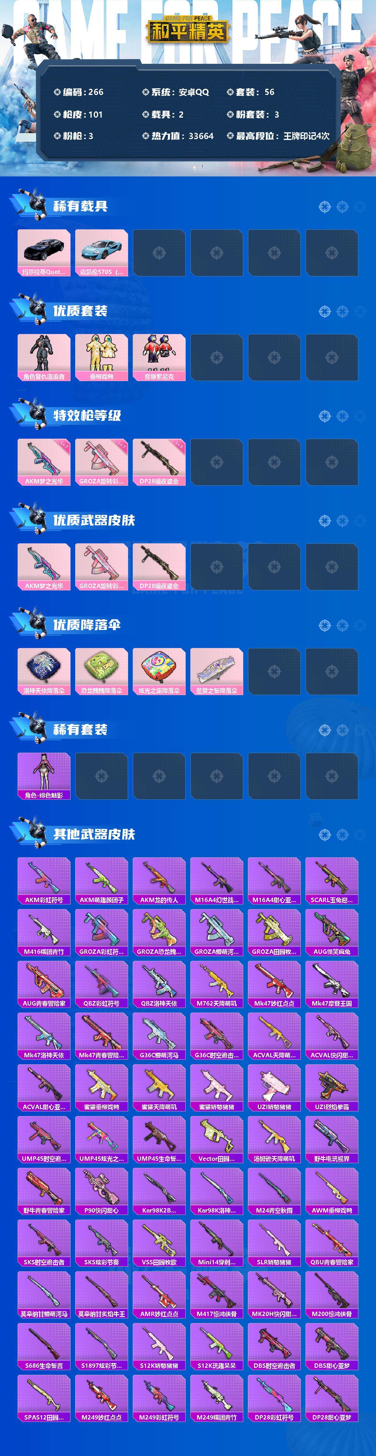 HPCMW3422547和平精英账号详情图2 HPCMW3422547和平精英账号详情图2