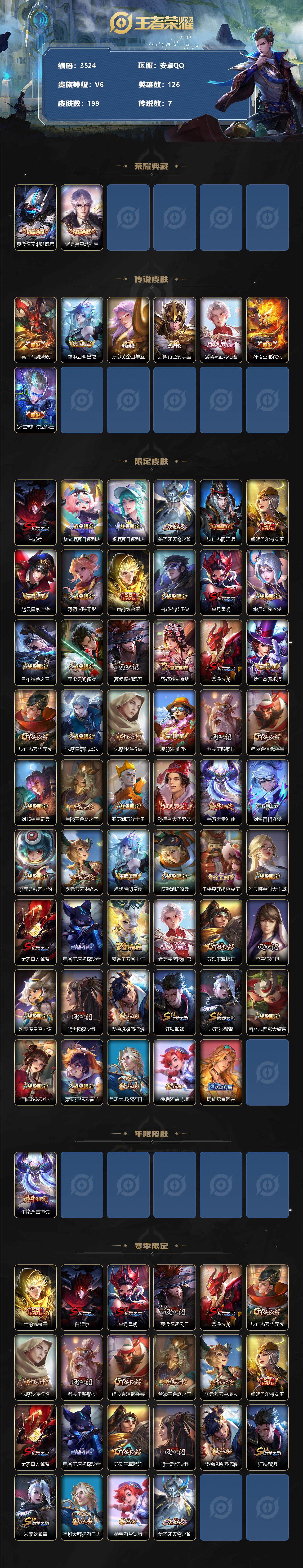 WZCMW3322135王者荣耀账号详情图2